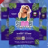 Creative Summer Party Flyer PSD Template Creative Summer Party Flyer PSD Template