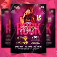 Night Club Rock Music Party Flyer PSD Night Club Rock Music Party Flyer PSD