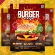 Restaurant Food Menu Cover Flyer Design PSD