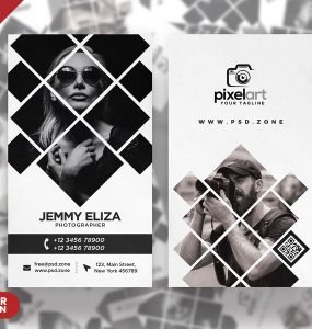 Stylish Photography Business Card PSD Templates