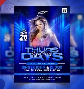 Creative Friday Music Party Flyer Design PSD