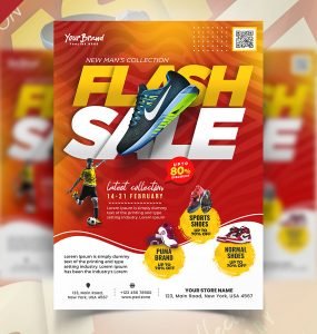 Flash Sale Flyer Design PSD Template