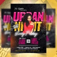 Urban Ladies Night Party Flyer PSD Urban Ladies Night Party Flyer PSD