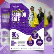 Winter Fashion Sale Flyer Design PSD Winter Fashion Sale Flyer Design PSD