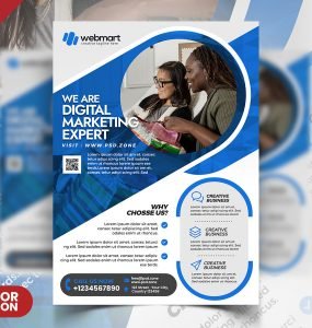 Minimal Corporate Flyer Design PSD Template