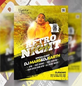 Night Club Party Flyer Design PSD