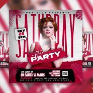 Saturday After Party Social Media Post PSD Saturday After Party Social Media Post PSD