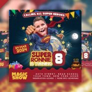 Superman Birthday invitation Instagram post PSD Superman Birthday invitation Instagram post PSD