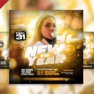 2024 new year eve social media post PSD 2024 new year eve social media post PSD