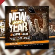 2024 new year party social media post PSD 2024 new year party social media post PSD