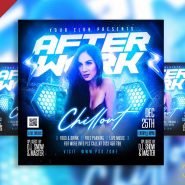 After work chillout party social media post PSD After work chillout party social media post PSD