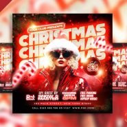 Christmas event social media post PSD