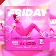 Friday hangover party instagram post PSD Friday hangover party instagram post PSD