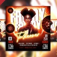 Friday takeover party social media post PSD Friday takeover party social media post PSD