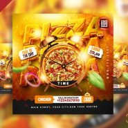 Pizza restaurant social media post PSD Pizza restaurant social media post PSD