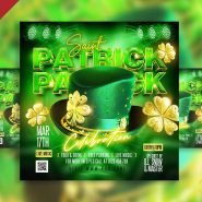 Saint patrick's day celebration event social media post PSD Saint patrick's day celebration event social media post PSD