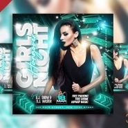 Girls night hagover party social media post PSD Girls night hagover party social media post PSD