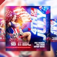 4th of the july celebration social media post PSD 4th of the july celebration social media post PSD