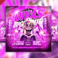 Divas nightout party social media post PSD Divas nightout party social media post PSD